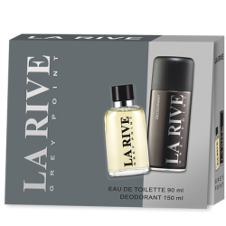 La rive grey point pánská dárková sada EDT 90ml Deo 150ml