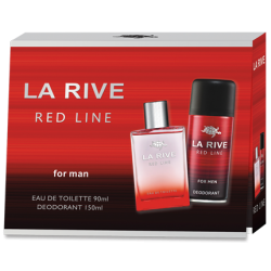 La rive Red Line pánská dárková kazeta EDT 90ml Deo 150ml