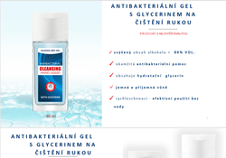 Antibakteriální sprej na ruce s glycerinem 80ml